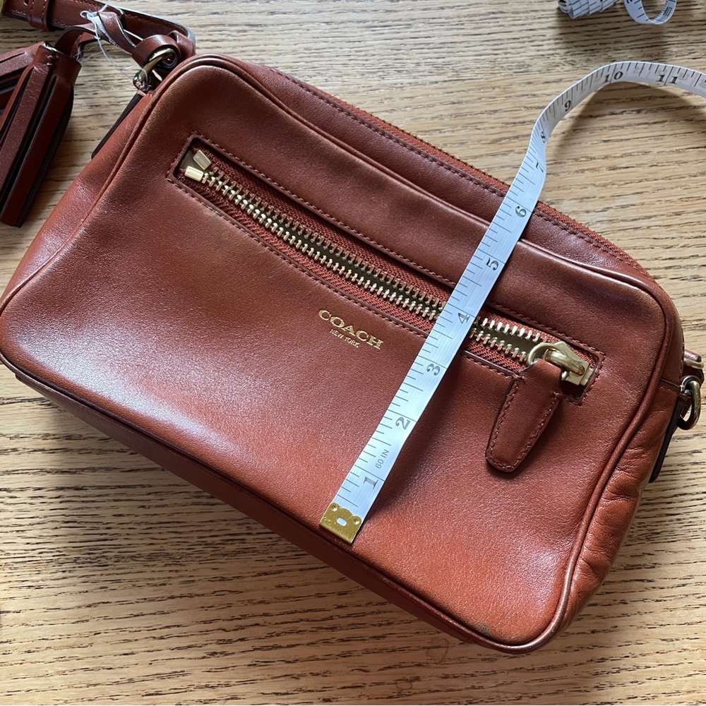 Coach Brown Leather Camera Bag - Picture 10 of 11